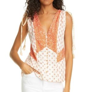 BRAND NEW- Rebecca Taylor BLOCK MIX TANK